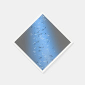 Musikalische Notizen blauer Mond Serviette (Ecke)