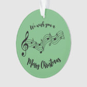 Musikalische Notizen Design Akrylverzierung Ornament (Vorderseite)