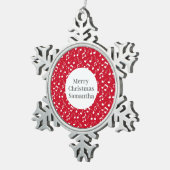 Musikalische Notizen Design Snowflake Ornament (Rechts)