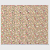 Musikalische Notizen drucken - taupe tan, multi Geschenkpapier (Flach)