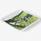 Musikalische Notizen für den Violinspieler Pappteller (Gewinkelt)