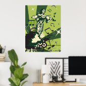 Musikalische Notizen für den Violinspieler Poster (Heimbüro)