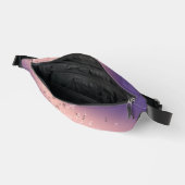 Musikalische Notizen im Mondlicht Lilac Pink Bauchtasche (Offen)