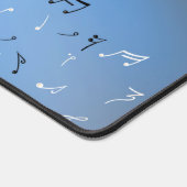 Musikalische Notizen im Mondlicht Schreibtischunterlage (Ecke)