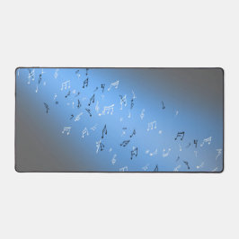 Musikalische Notizen im Mondlicht Schreibtischunterlage