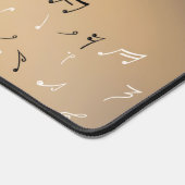 Musikalische Notizen im Mondlicht Schreibtischunterlage (Ecke)