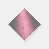 Musikalische Notizen Rosa Moon Serviette (Ecke)