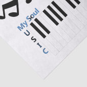 Musikalische Piano Musiknote Seidenpapier (Ausschnitt)