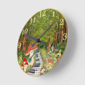 Musikalische Pilz- und Waldfreunde 8" Wall Clock Runde Wanduhr (Winkel)