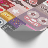 Musikalische Pop Geschenkpapier (Ecke)