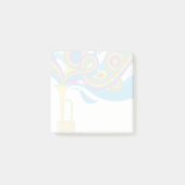 Musikalische Regenbogennotizen Post-it Klebezettel (Vorderseite)