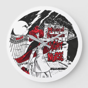 Musikalische Remedien mit der Nachtnacht Große Wanduhr