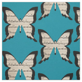 Musikalische Schmetterlinge - Stoff