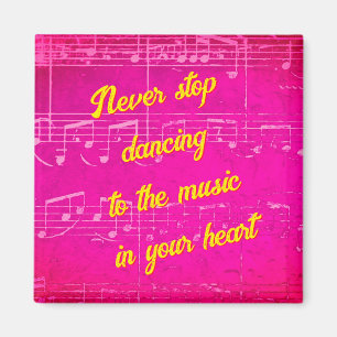 Musikalische Schritte - Cha-Cha-Charming-Magnet Magnet