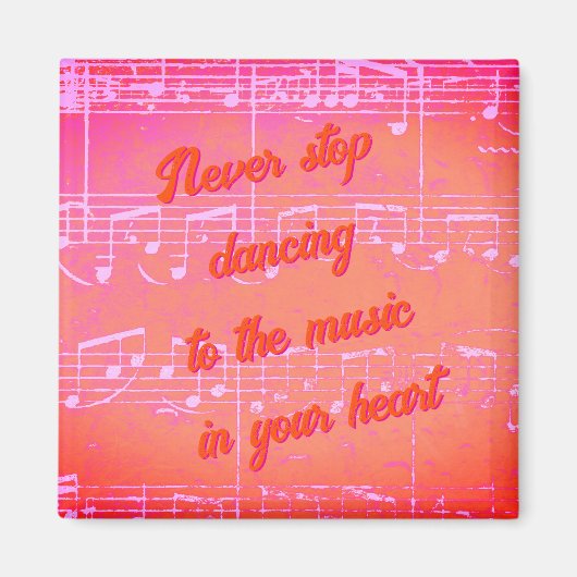 Musikalische Schritte - Mango Tango Magnet (Vorne)