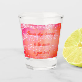 Musikalische Schritte - Mango Tango Shot glass Schnapsglas