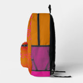 Musikalische Schritte - Samba_pink-Rucksack Bedruckter Rucksack (Rechts)