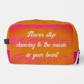 Musikalische Schritte - Samba Toilettenbeutel Suns Waschbeutel (Vorderseite)