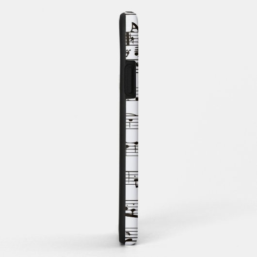 Musikalische Schwarzweiss-Anmerkungen Case-Mate iPhone Hülle (Hinten/Rechts)