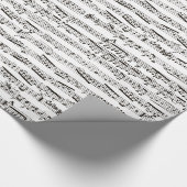 Musikalische Schwarzweiss-Anmerkungen Geschenkpapier (Ecke)