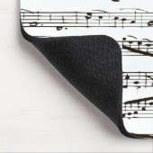 Musikalische Schwarzweiss-Anmerkungen Mousepad (Ecke)