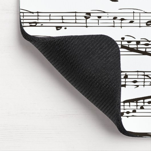 Musikalische Schwarzweiss-Anmerkungen Mousepad (Ecke)