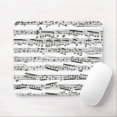 Musikalische Schwarzweiss-Anmerkungen Mousepad (Mit Mouse)