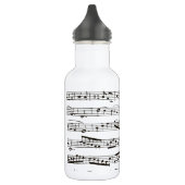 Musikalische Schwarzweiss-Anmerkungen Trinkflasche (Links)