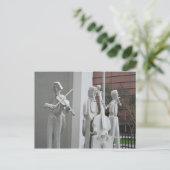 Musikalische Skulptur Postkarte (Stehend Vorderseite)