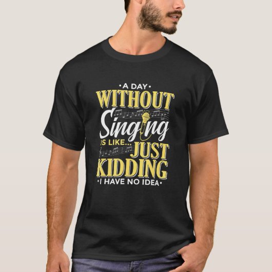 Musikalische Sounds Sänger oder Musik T-Shirt (Vorderseite)