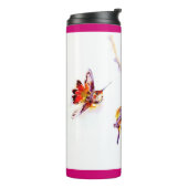 "Musikalische Stangen-" Kolibri-Druck Thermosbecher (Nach links gedreht)