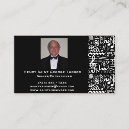 Musikalische Symbol-Visitenkarte Visitenkarte