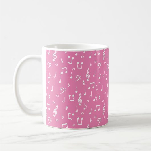 musikalische Symbole für die Kaffee-Tasse Kaffeetasse (Links)