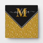 Musikalische Symbole personalisierte Tafel Fotoplatte (Vorderseite)