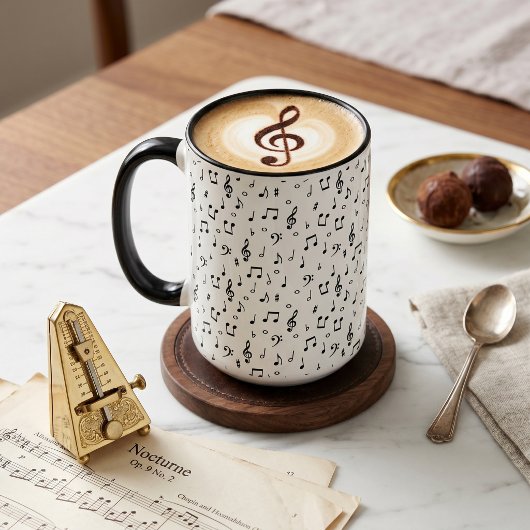 Musikalische Symbole Tasse