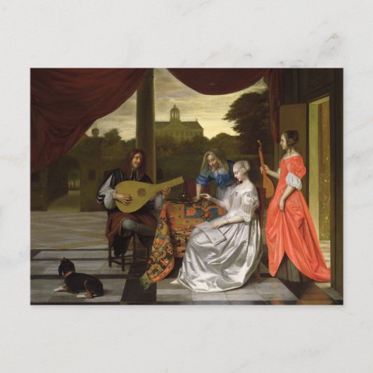 Musikalische Szene in Amsterdam Postkarte (Vorderseite)