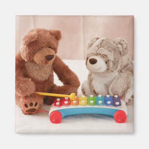 Musikalische Teddybären Magnet