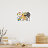 Musikalische Tiere Poster (Küche)