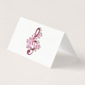 Musikalische Tischtennisnotizen mit Sakura-Blume (Rückseite)