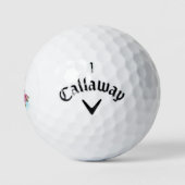 Musikalische Tischtennisnotizen mit Sakura-Blume Golfball (Logo)