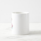 Musikalische Tischtennisnotizen mit Sakura-Blume Kaffeetasse (Mittel)