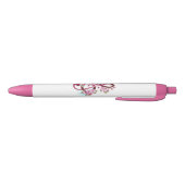 Musikalische Tischtennisnotizen mit Sakura-Blume Kugelschreiber (Unterseite)