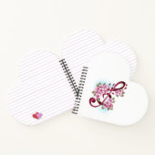 Musikalische Tischtennisnotizen mit Sakura-Blume Notizblock (Innenseite)