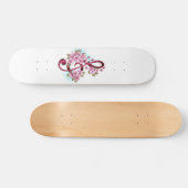 Musikalische Tischtennisnotizen mit Sakura-Blume Skateboard (Horizontal)