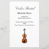 Musikalische Violine Erwägungsgrund Custom Program (Vorderseite)