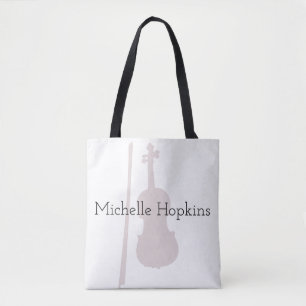 Musikalische Violine Klassik Personalisiert Tasche