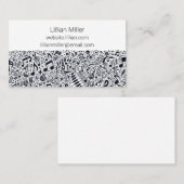 Musikalische Visitenkarte mit Notizen (Vorne/Hinten)