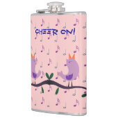 Musikalische Vögel Flachmann (Links)