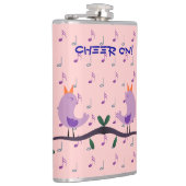 Musikalische Vögel Flachmann (Rechts)