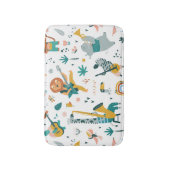 Musikalische Waldtiere Badematte (Vorderseite Vertikal)